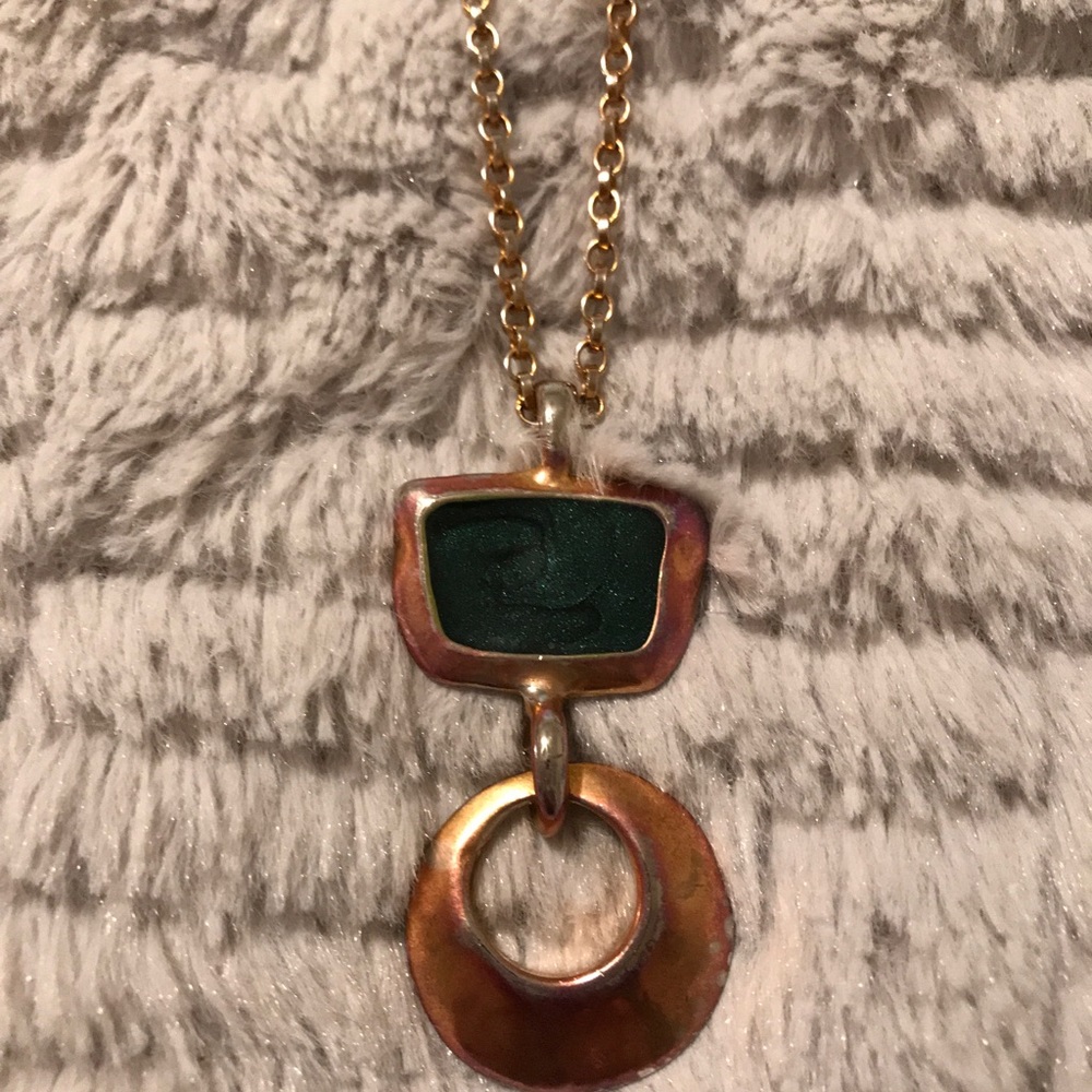 1970’s long necklace with pendant